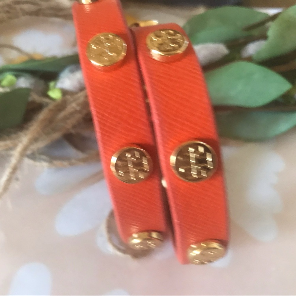 Tory Burch leather double wrapped bracelet. $128. EUC - Picture 4 of 5